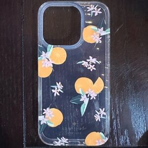 Kate Spade Orange Floral Phone Case IPhone 14 Pro